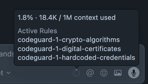 CodeGuard 规则生效效果