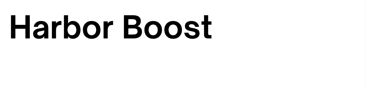Harbor Boost 工作流