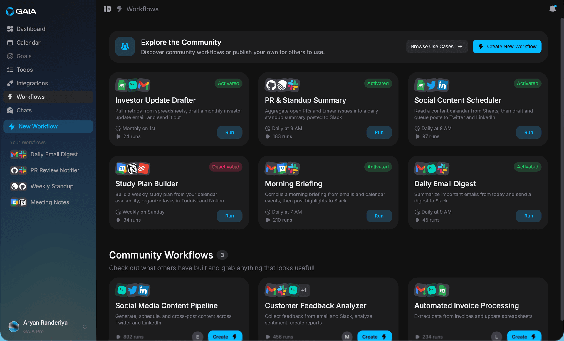 Automated Workflows