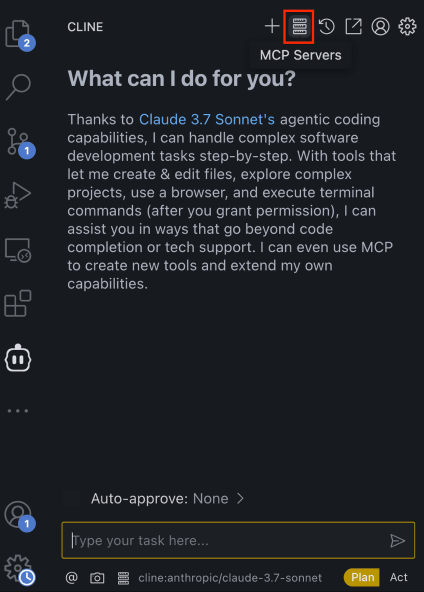 选择要安装的MCP servers