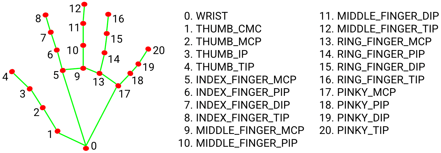 MediaPipe Hand Landmarks