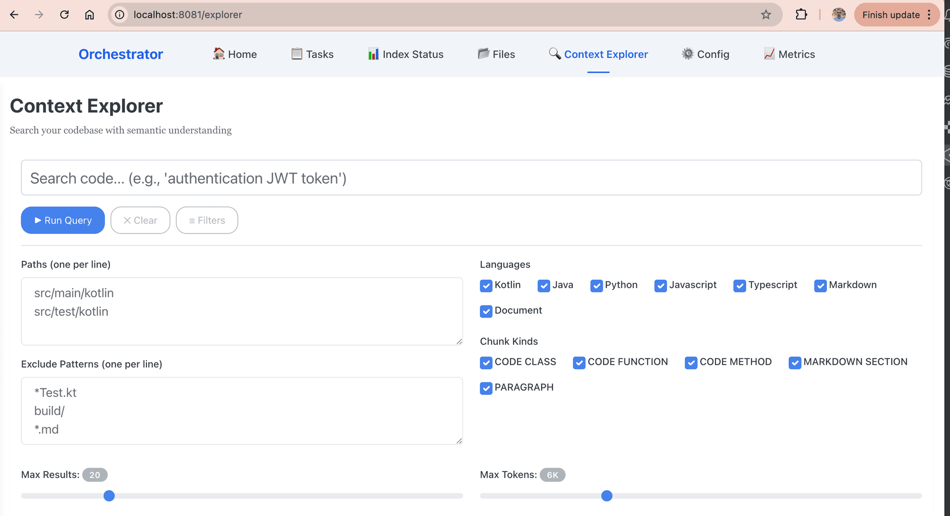 Context Explorer 界面