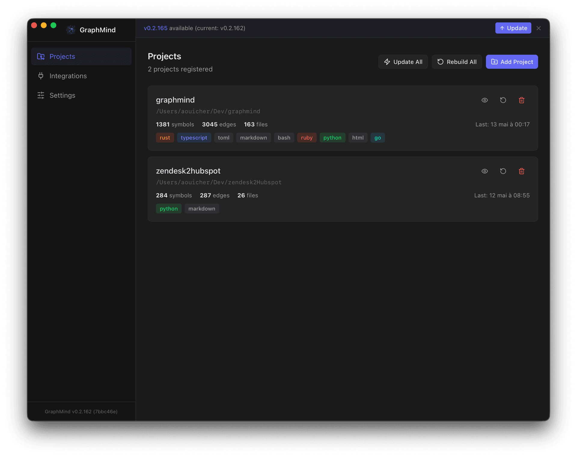 GraphMind 桌面应用界面