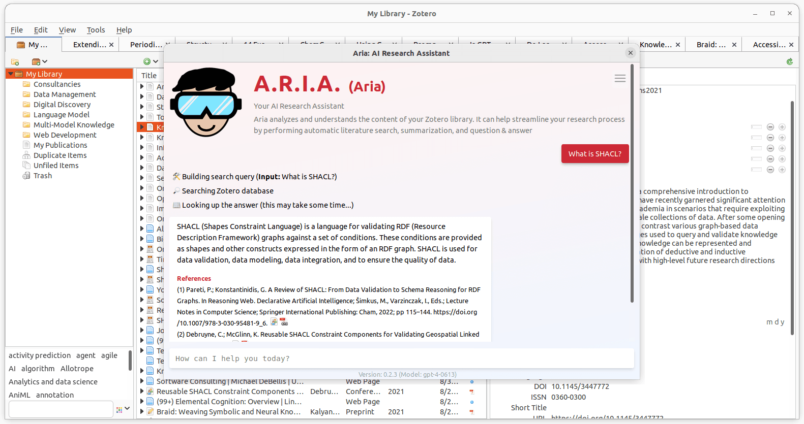 Aria 主界面