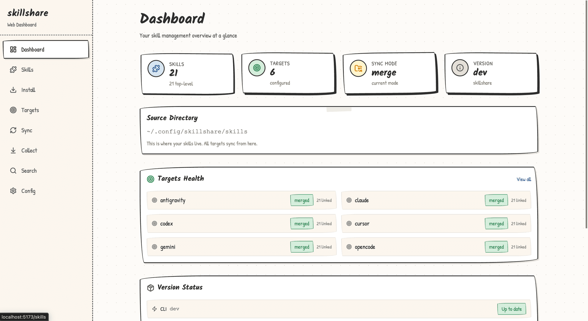 Web UI 仪表盘
