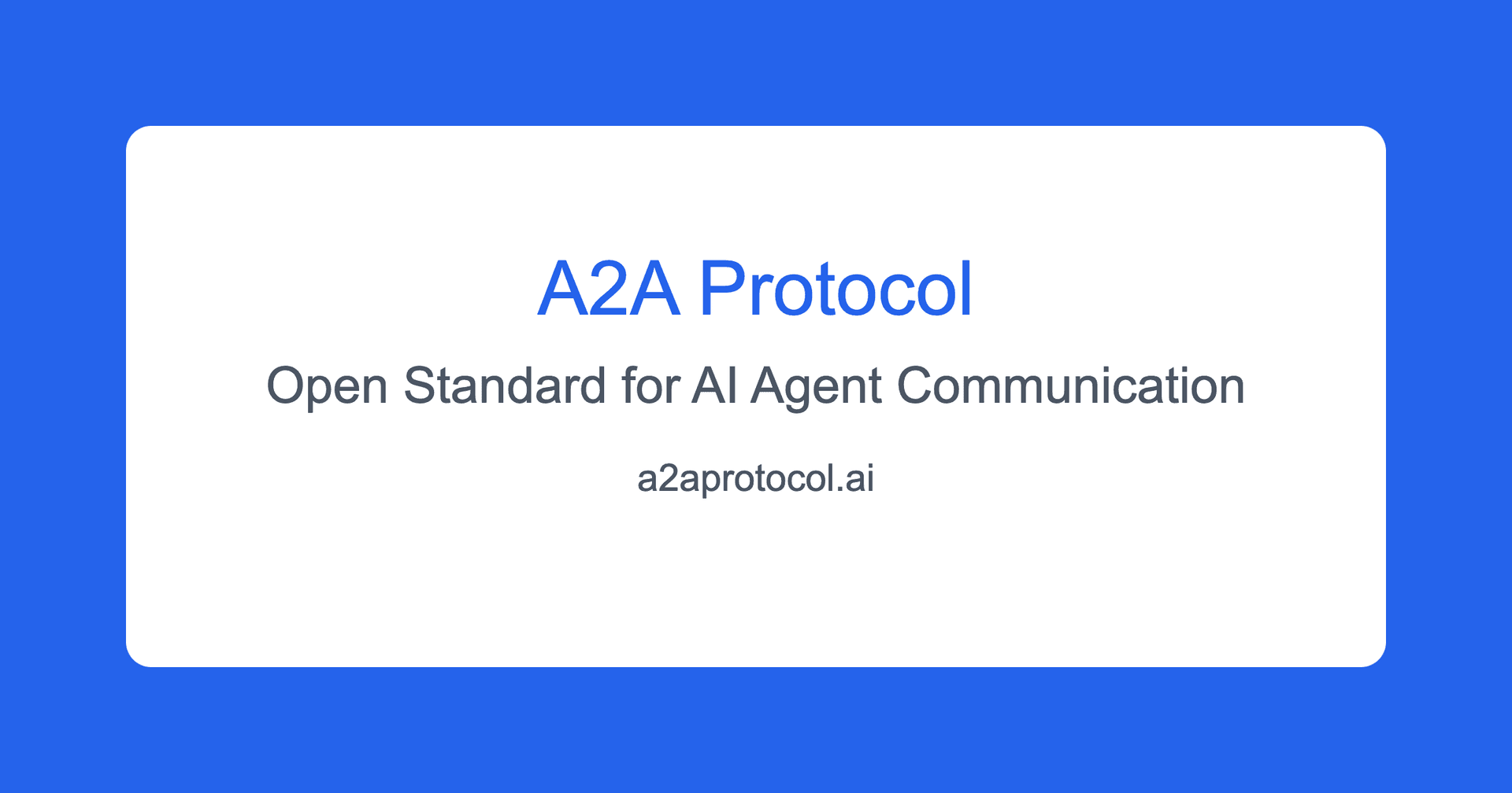 A2A 协议通信流程