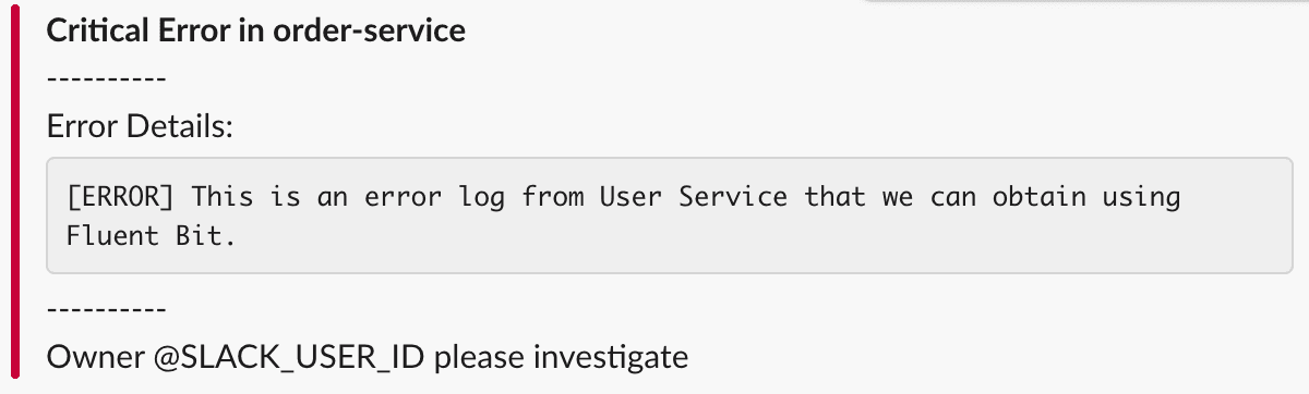 Slack Alert