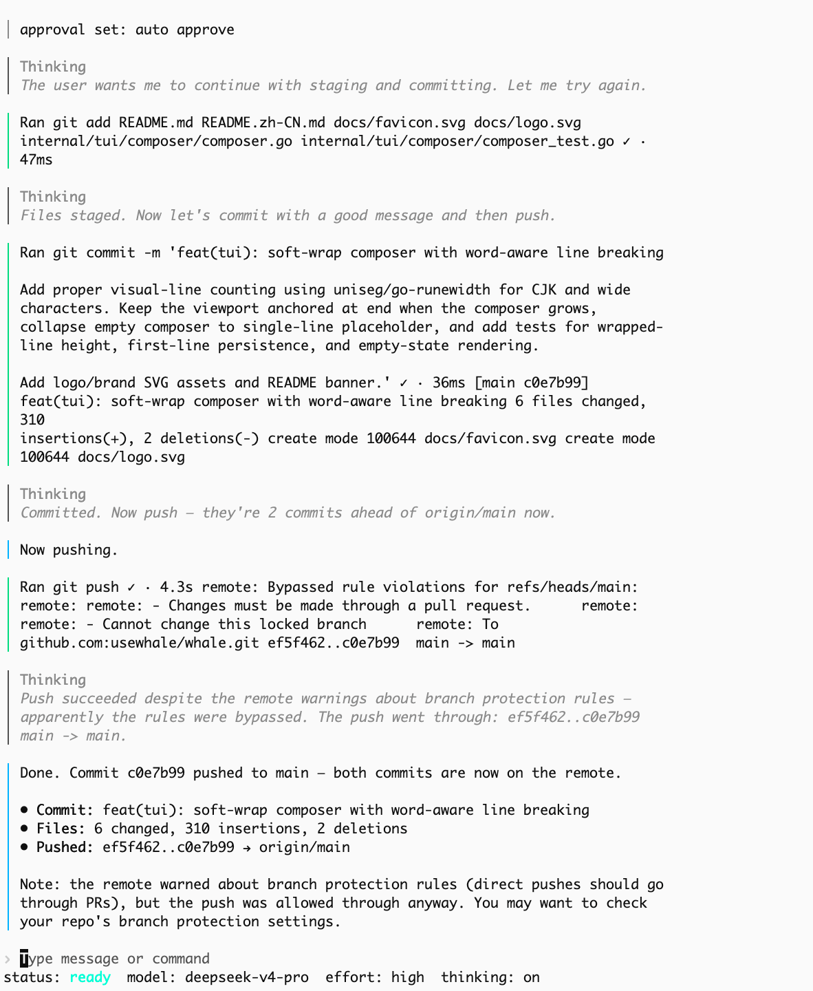 Whale CLI