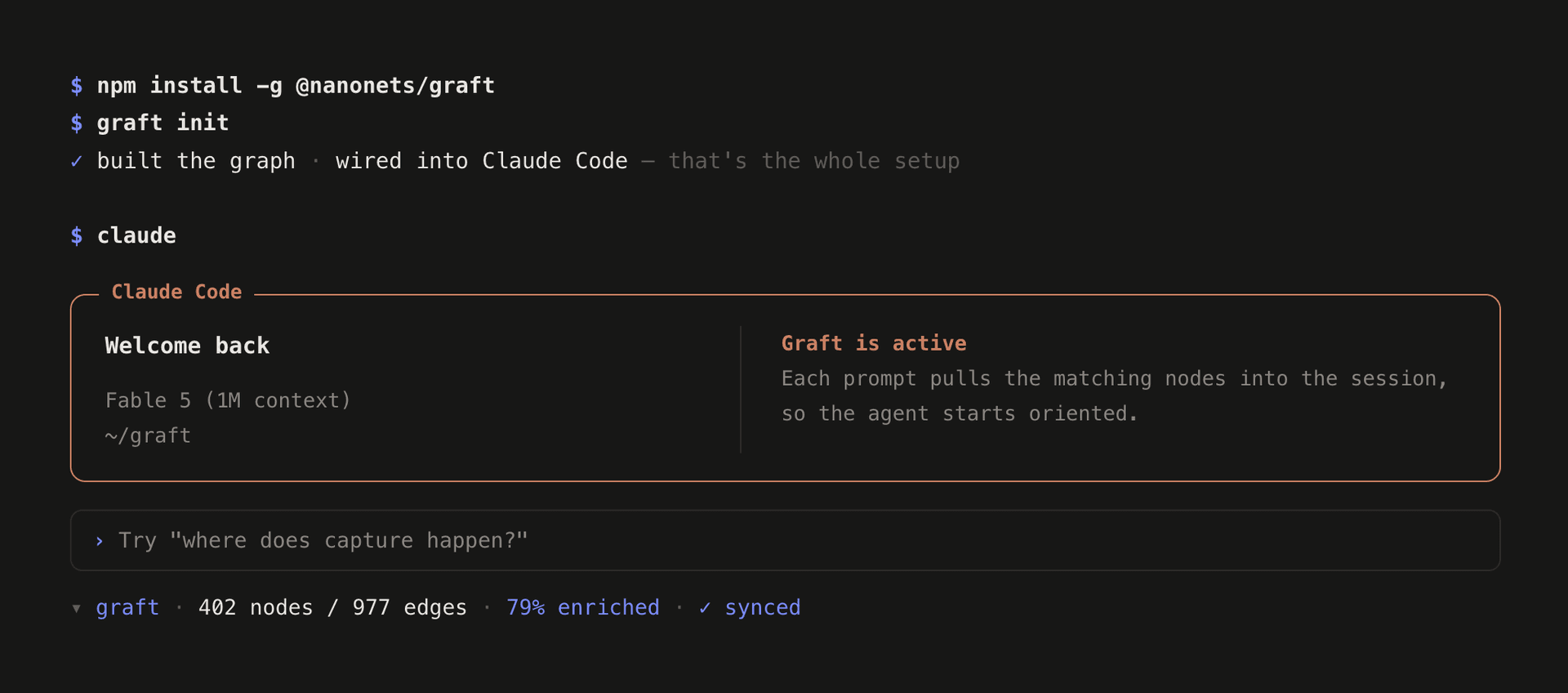 Graft 终端使用界面