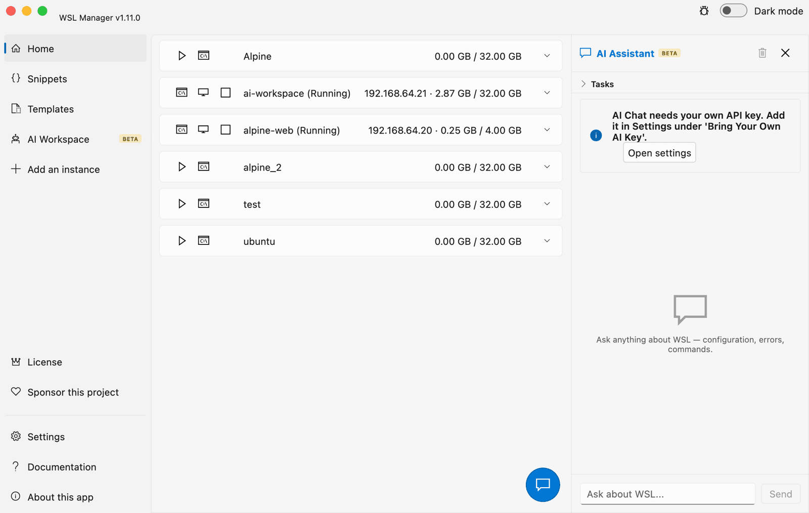 macOS 浅色主题 + AI 助手