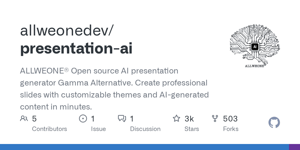 ALLWEONE Presentation AI 概览