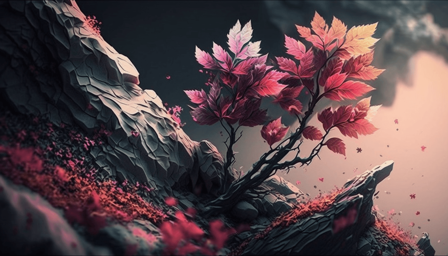 示例生成图片：樱花与日本风景