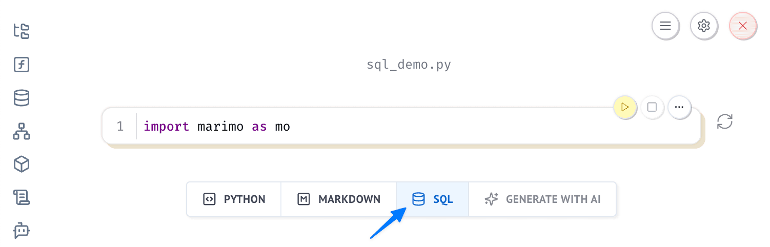 SQL 单元格示例