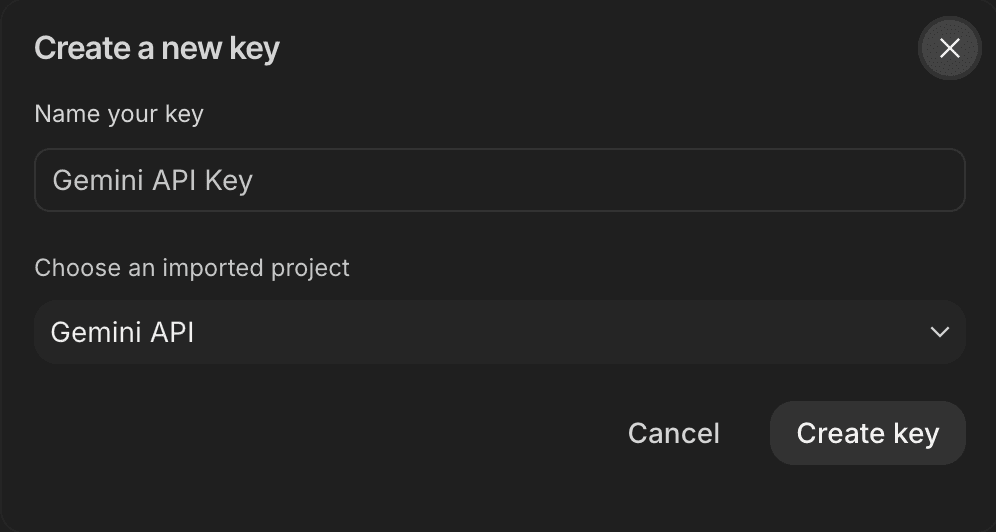 Gemini API Key 获取教程