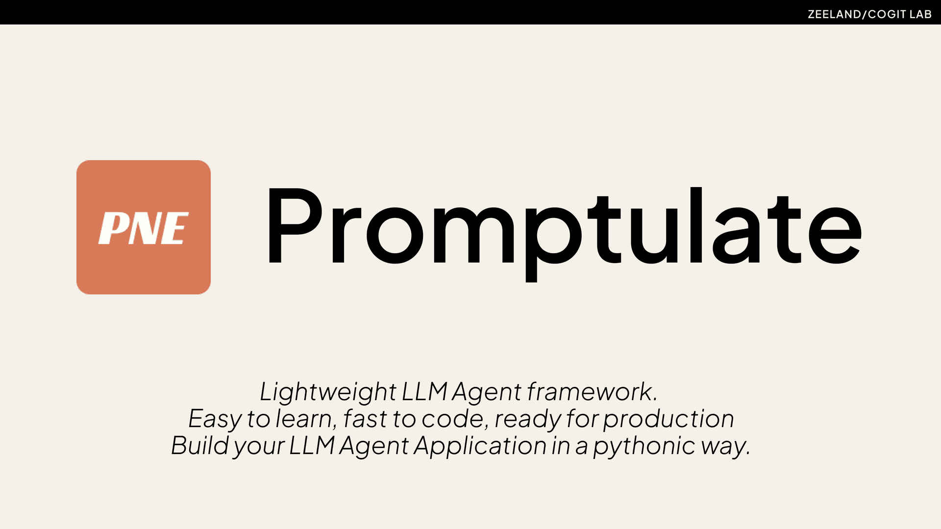 Promptulate 框架 banner
