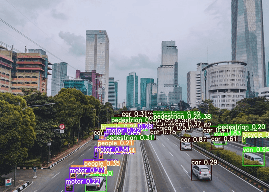 目标检测效果示意