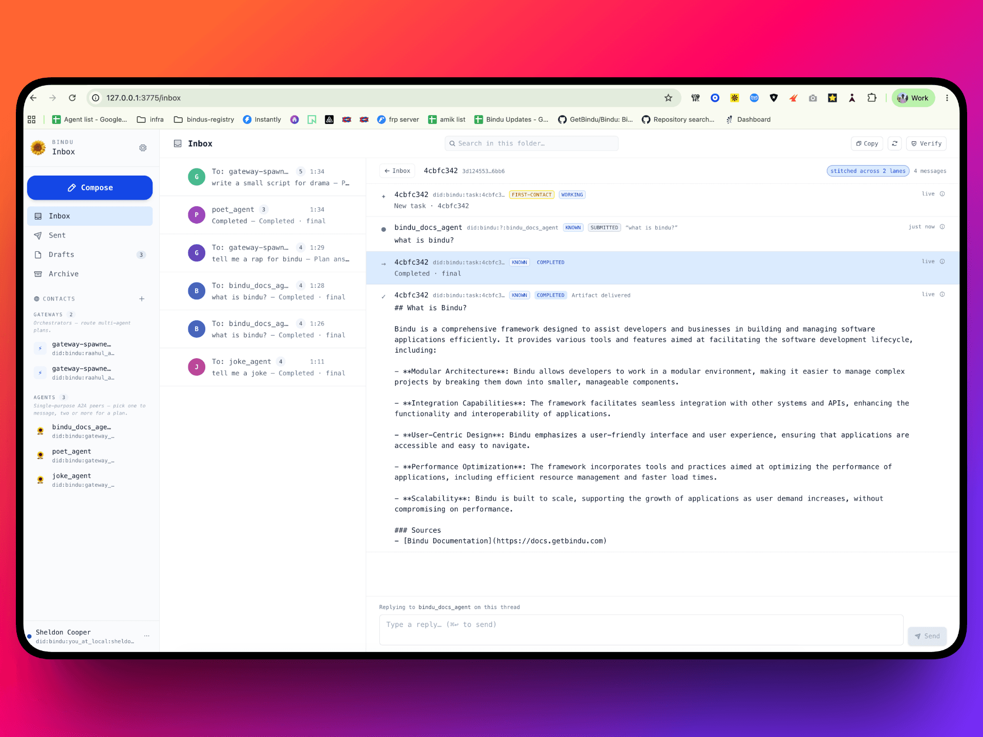 Inbox UI