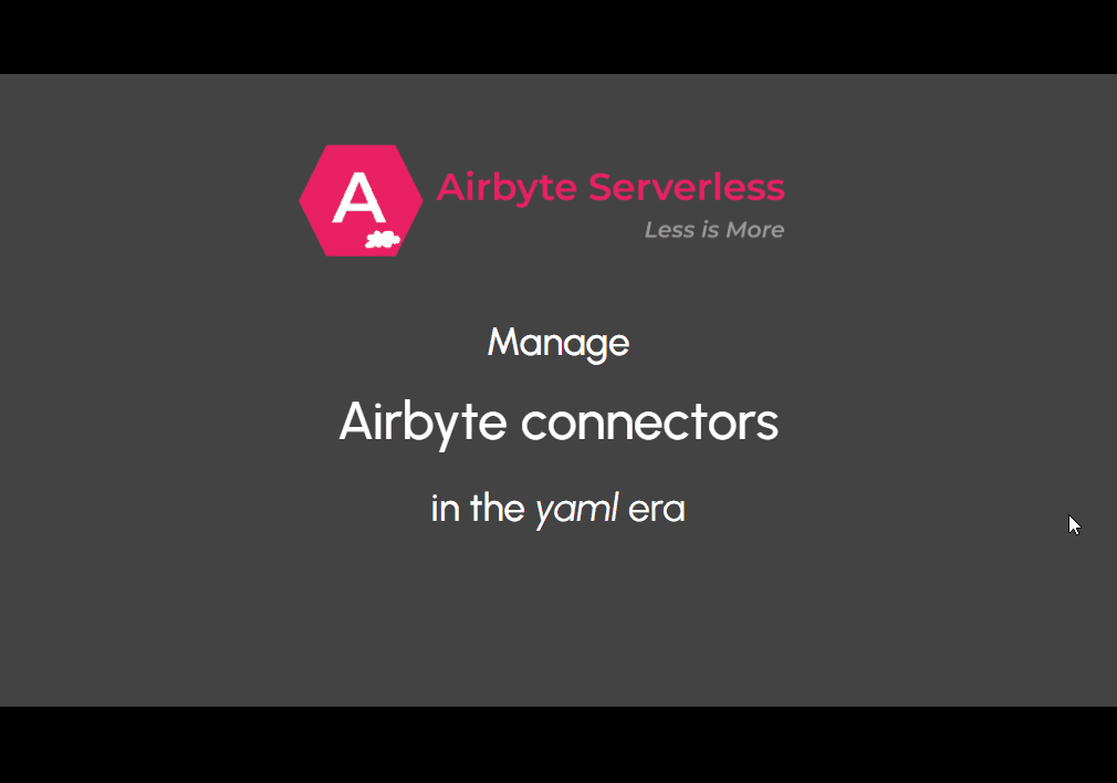 AirbyteServerless 工作流演示