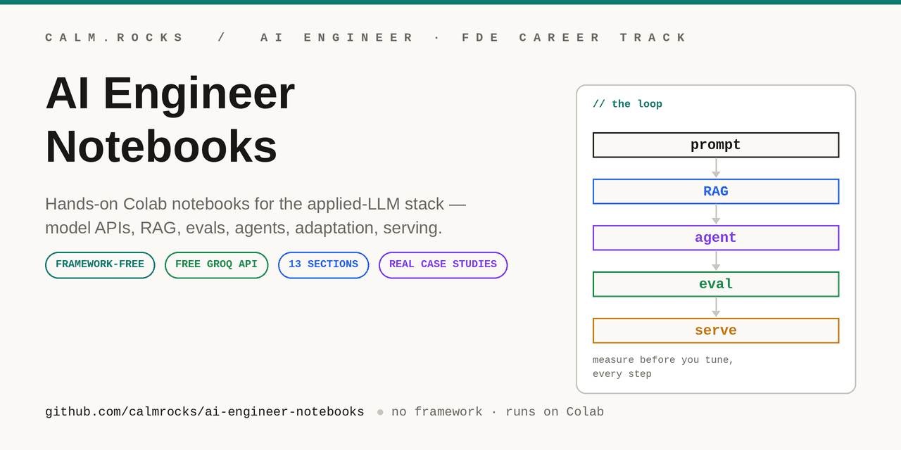 AI Engineer Notebooks 社交预览图