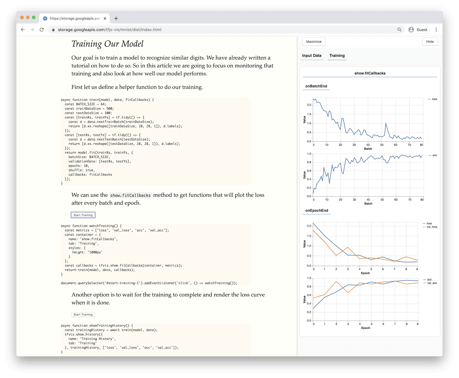 Training Metrics