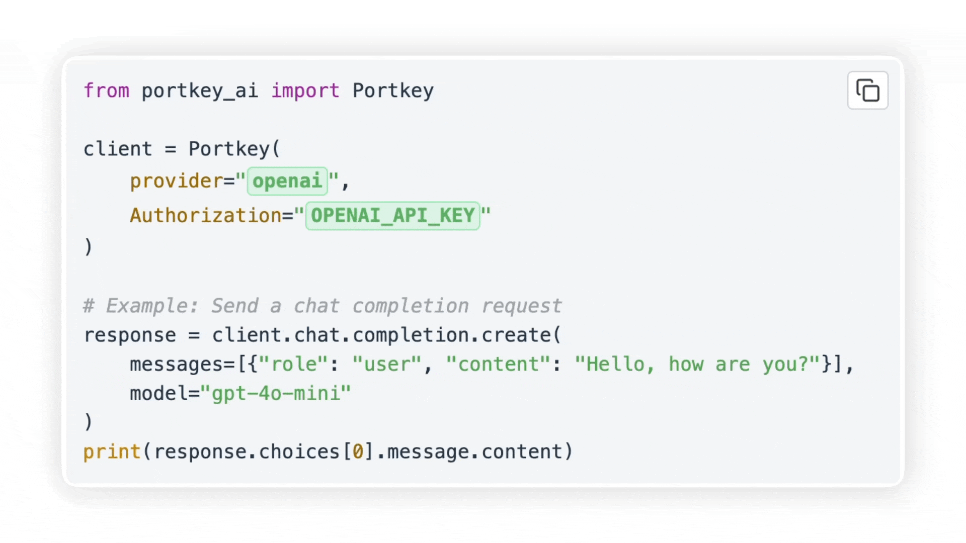 Portkey AI Gateway 核心界面