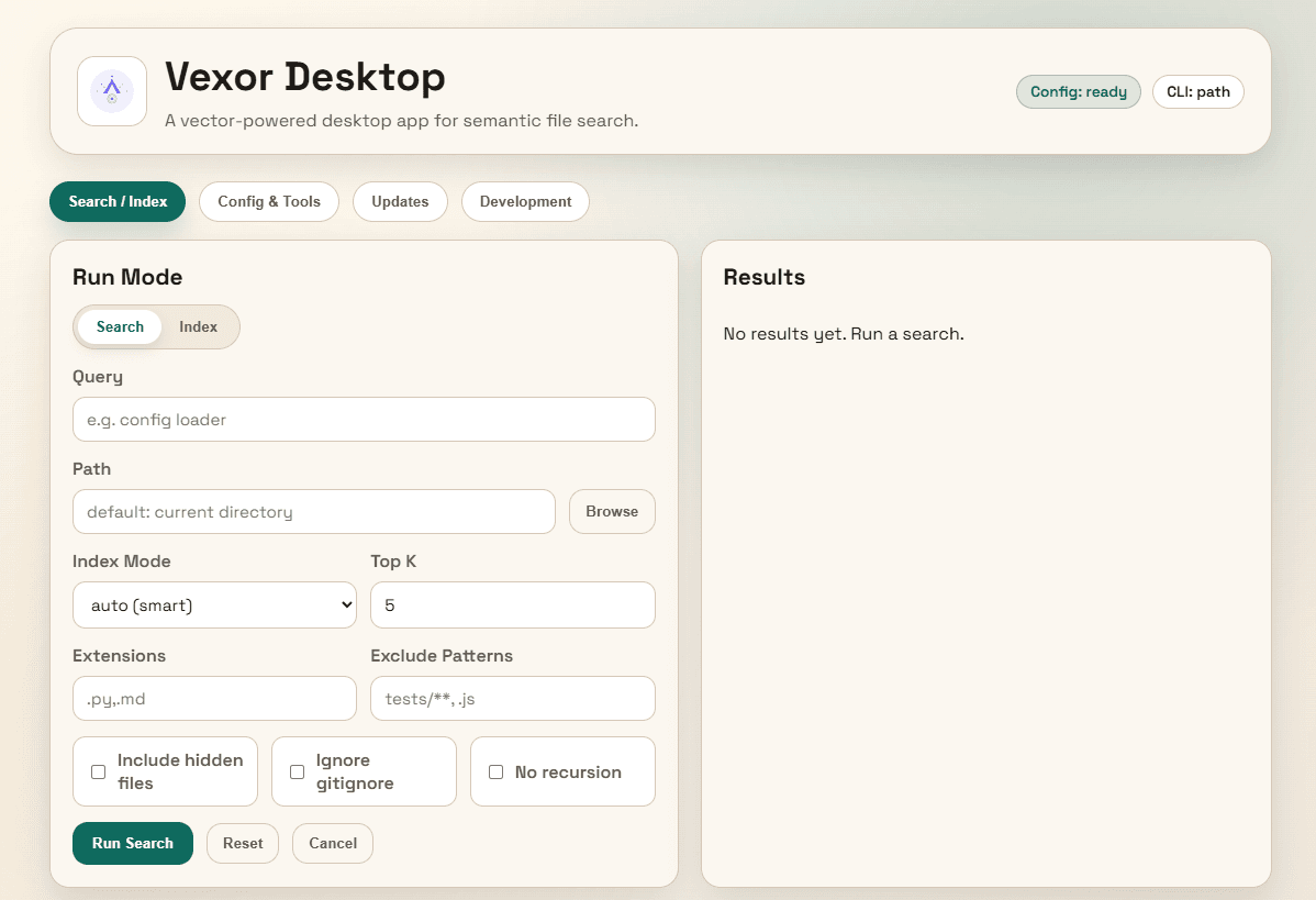 Vexor GUI Demo