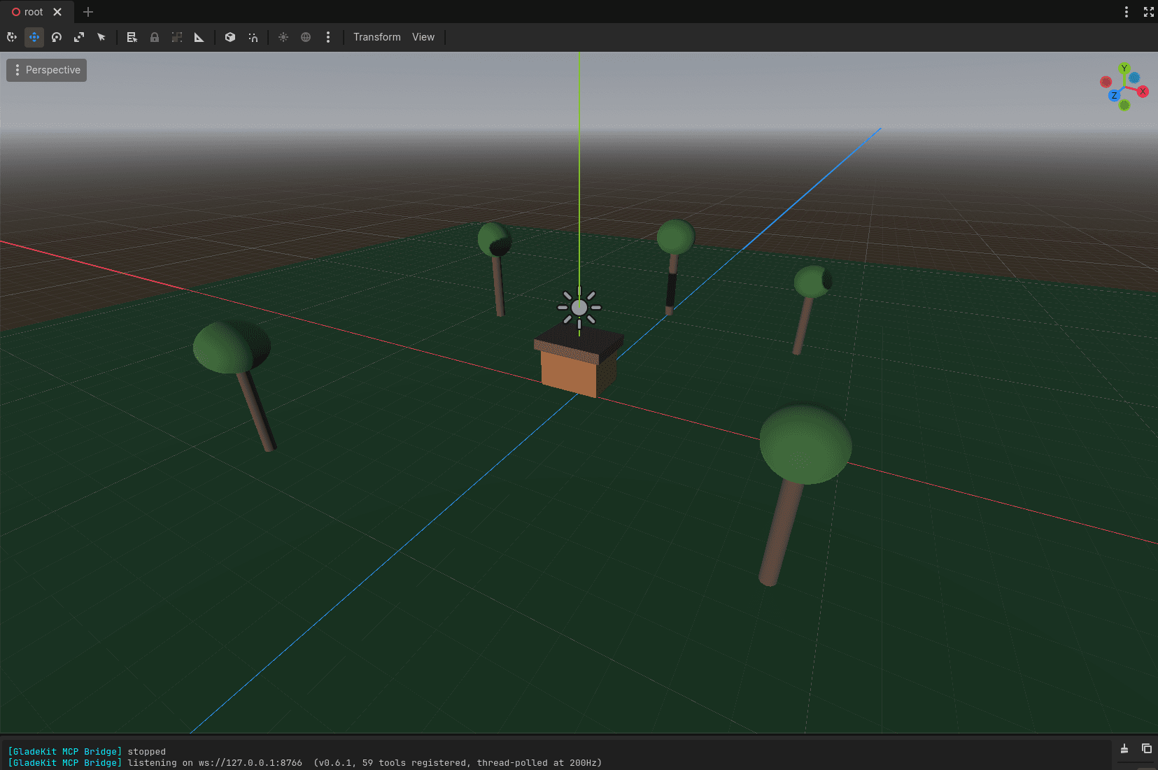 Godot 编辑器中的 GladeKit 插件面板
