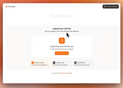 Fire Enrich Demo
