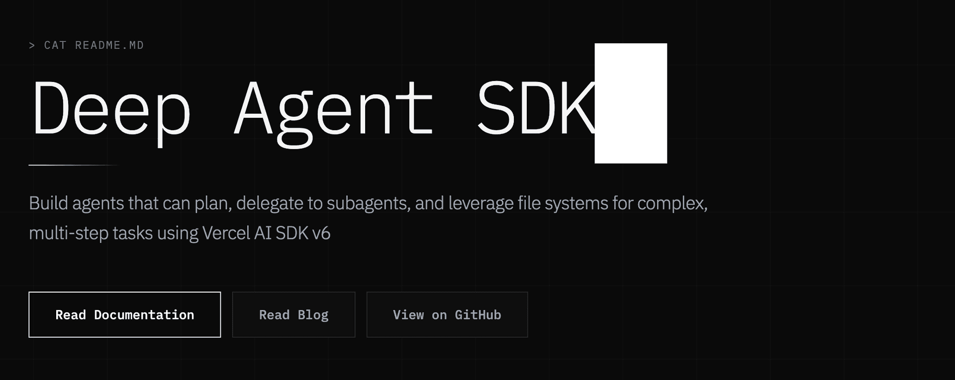 Deep Agent SDK 概览