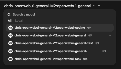 图1：Shared Workflows 在 Open WebUI 中的展示