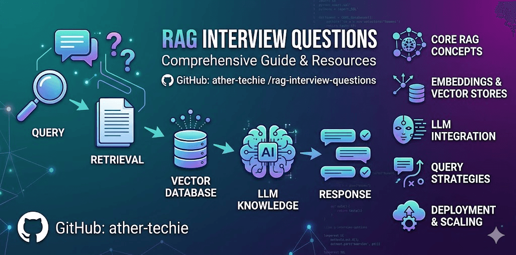 RAG Interview Questions — 512道面试题覆盖41种RAG架构