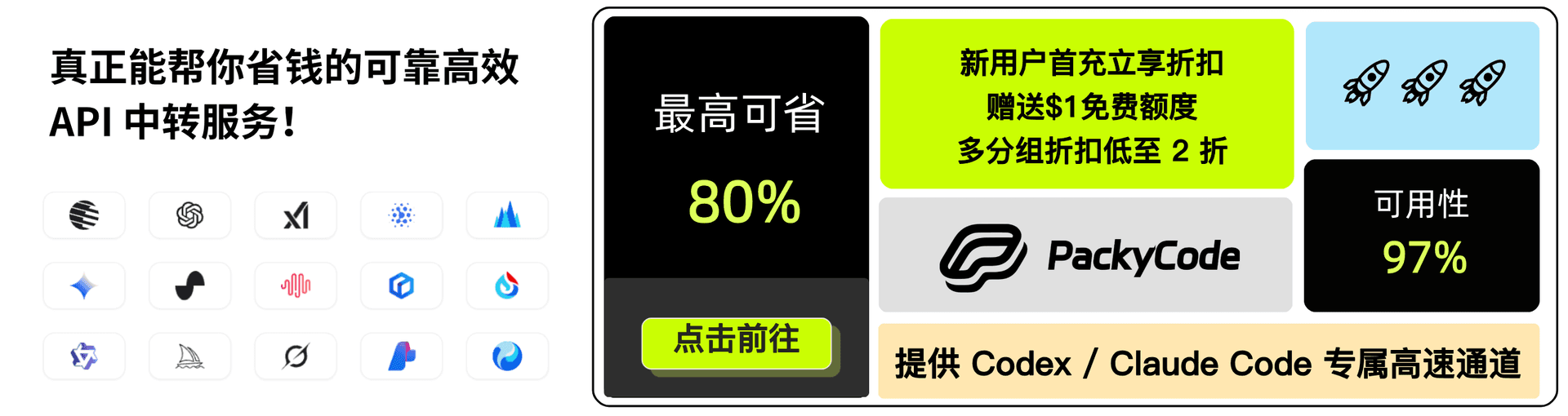 CLIProxyAPI 赞助商 PackyCode
