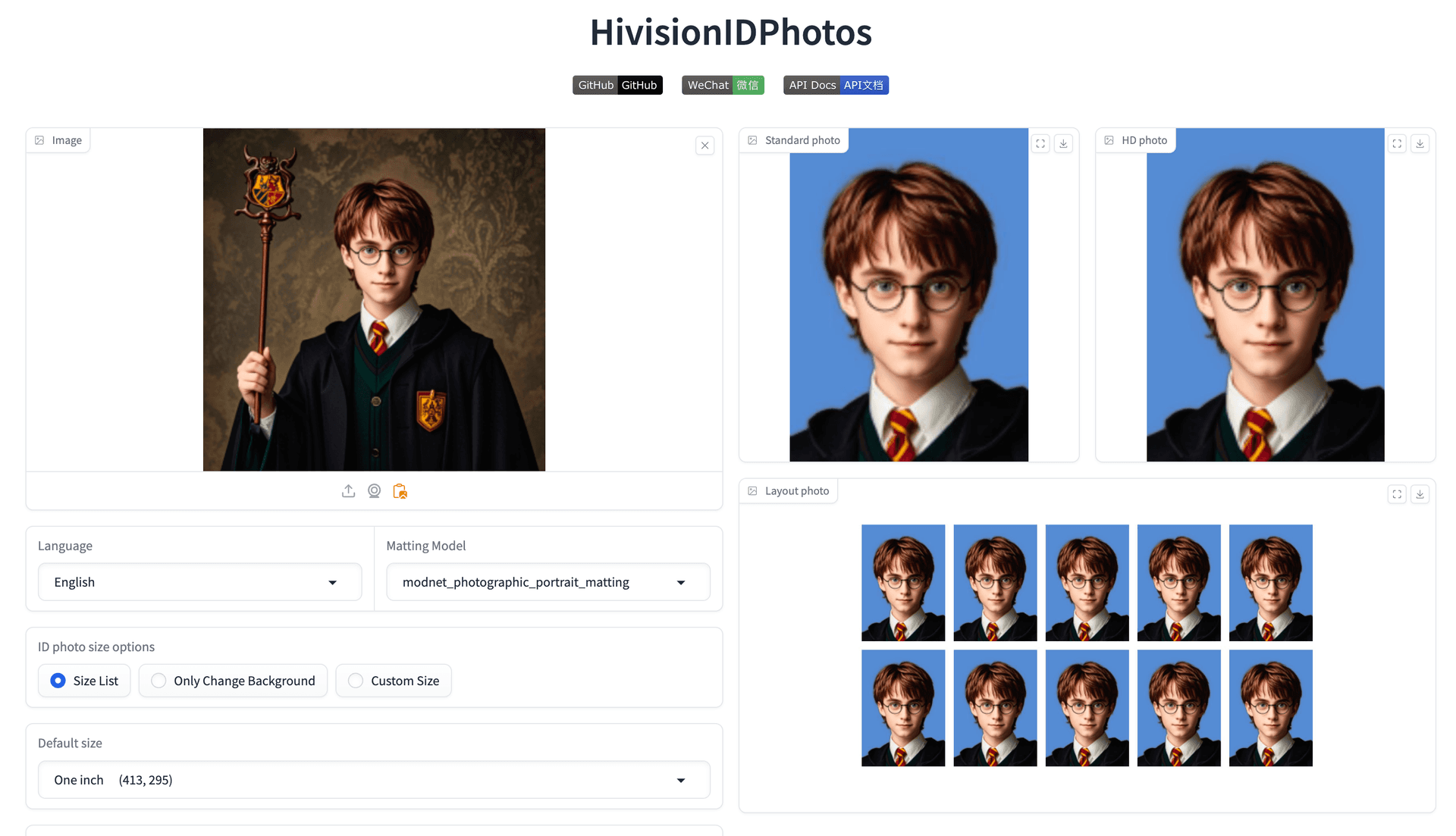 HivisionIDPhotos 截图 3
