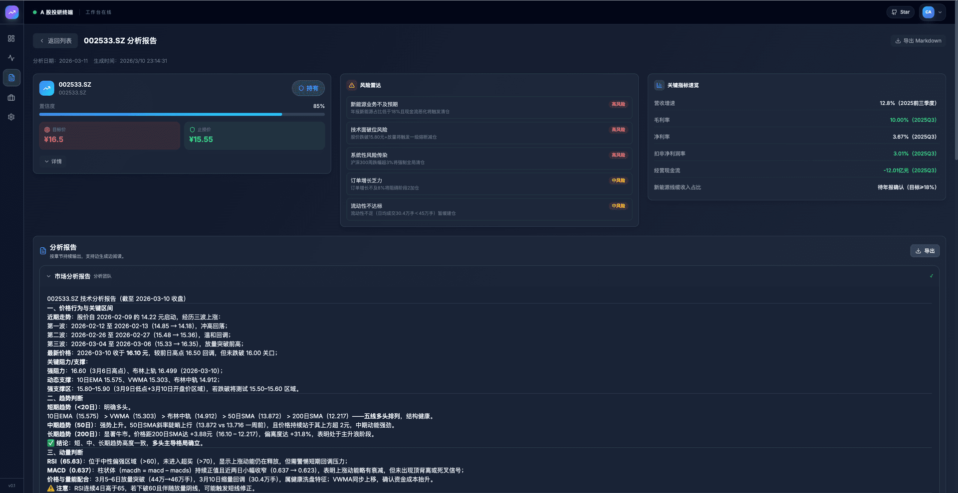 TradingAgents-AShare 截图 3