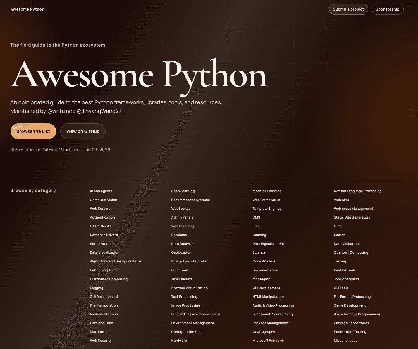 awesome-python 截图 1