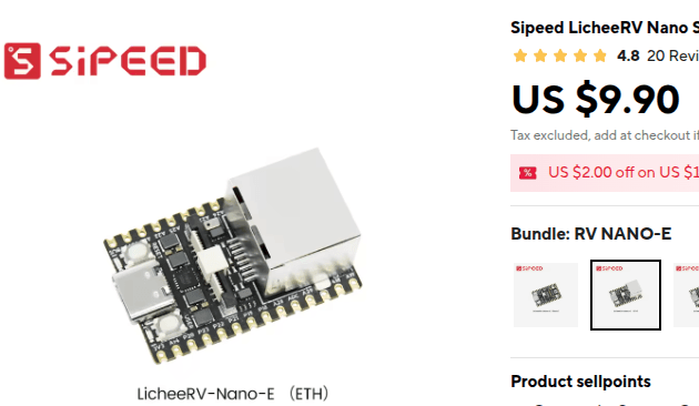 硬件平台对比:$9.90 的 LicheeRV Nano
