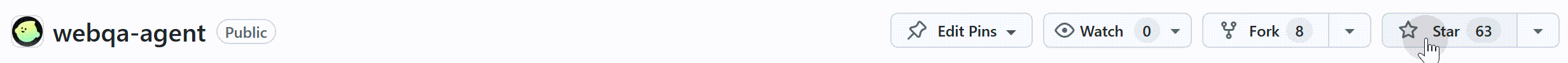 WebQA Agent GitHub Star 互动图
