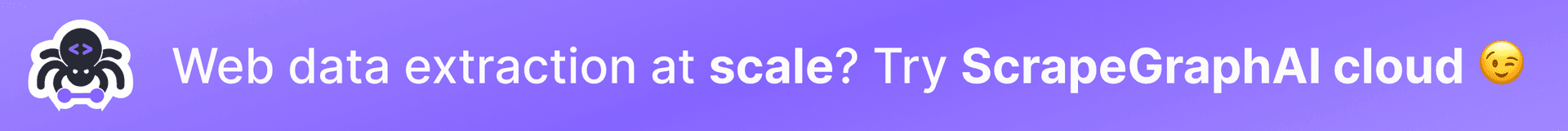 ScrapeGraphAI API Banner