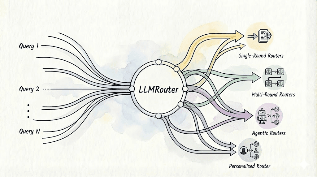LLMRouter 概览图