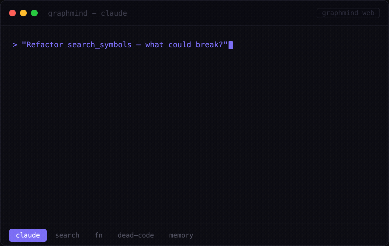 GraphMind CLI 演示:代码查询