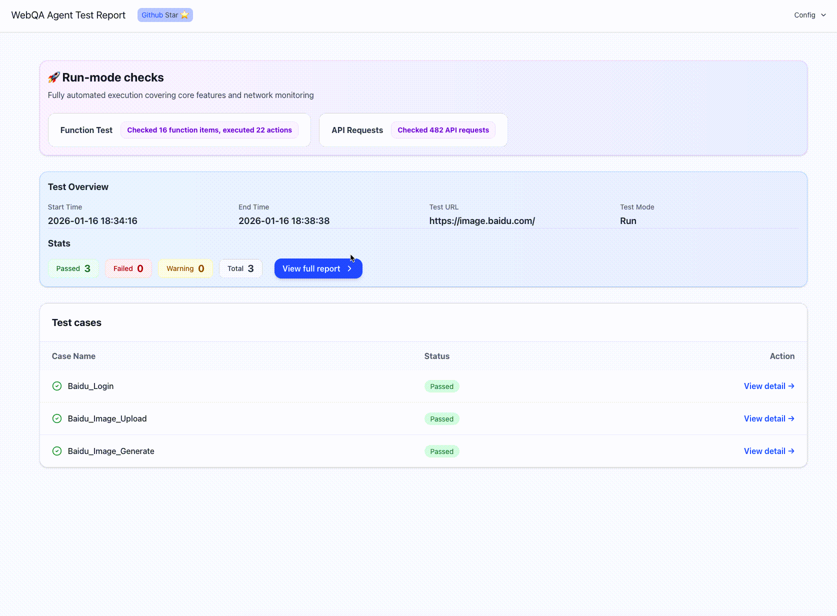 WebQA Agent 百度搜索测试演示