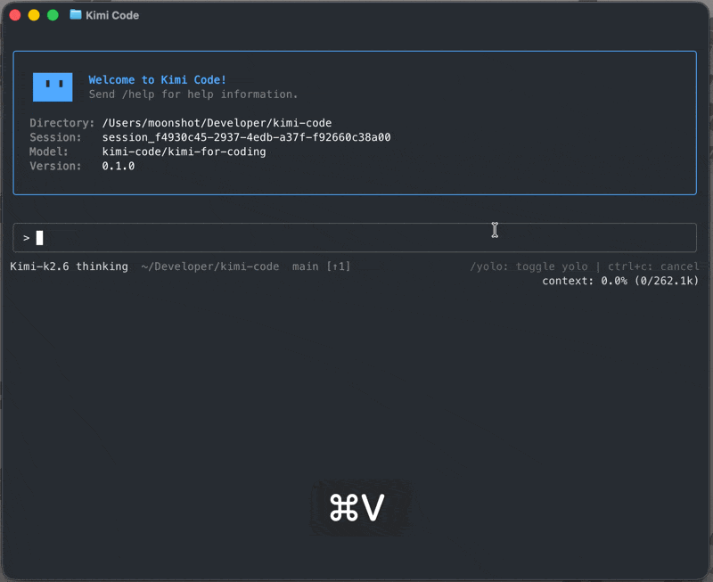 Kimi Code CLI 使用演示