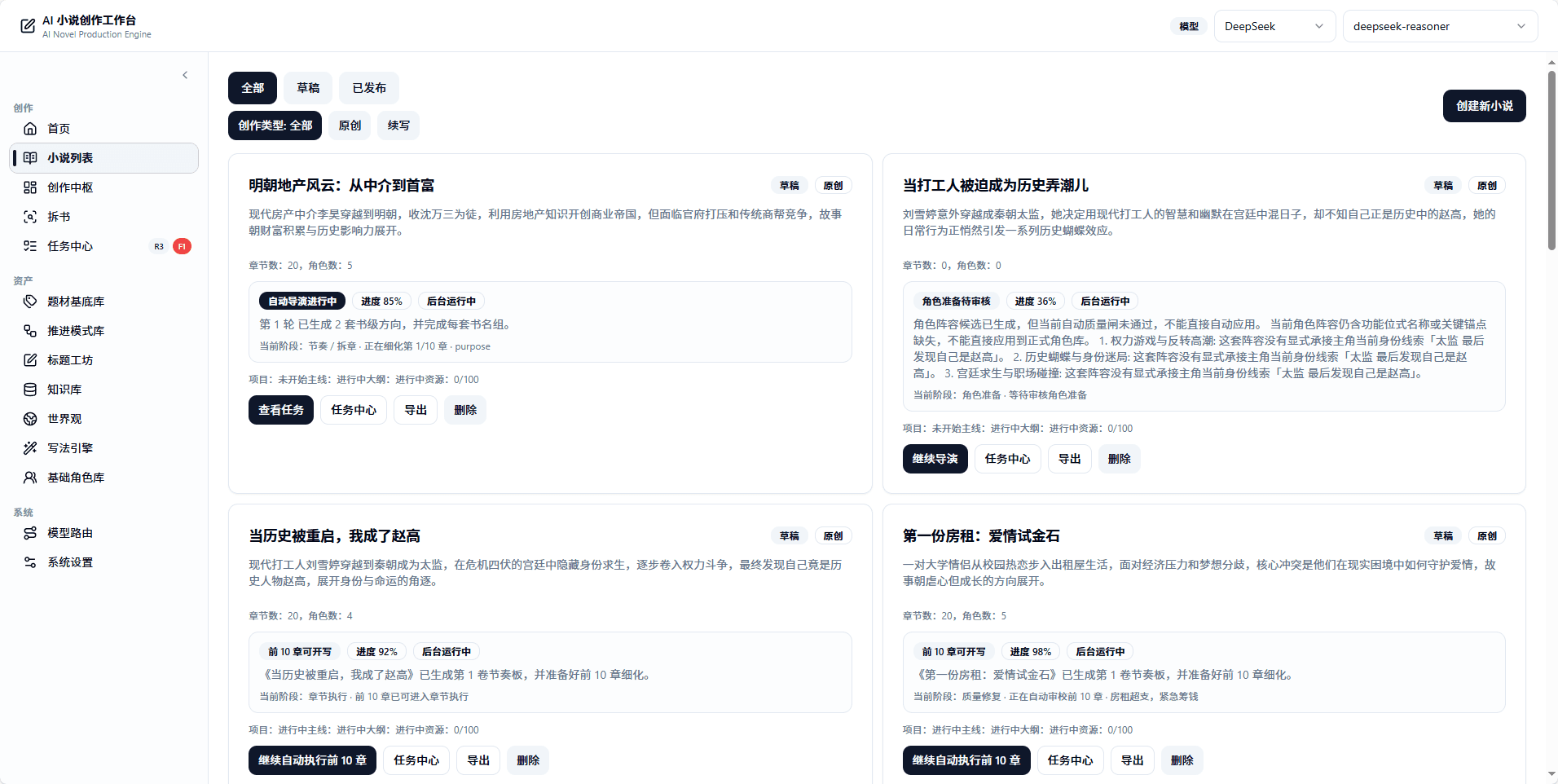 小说列表