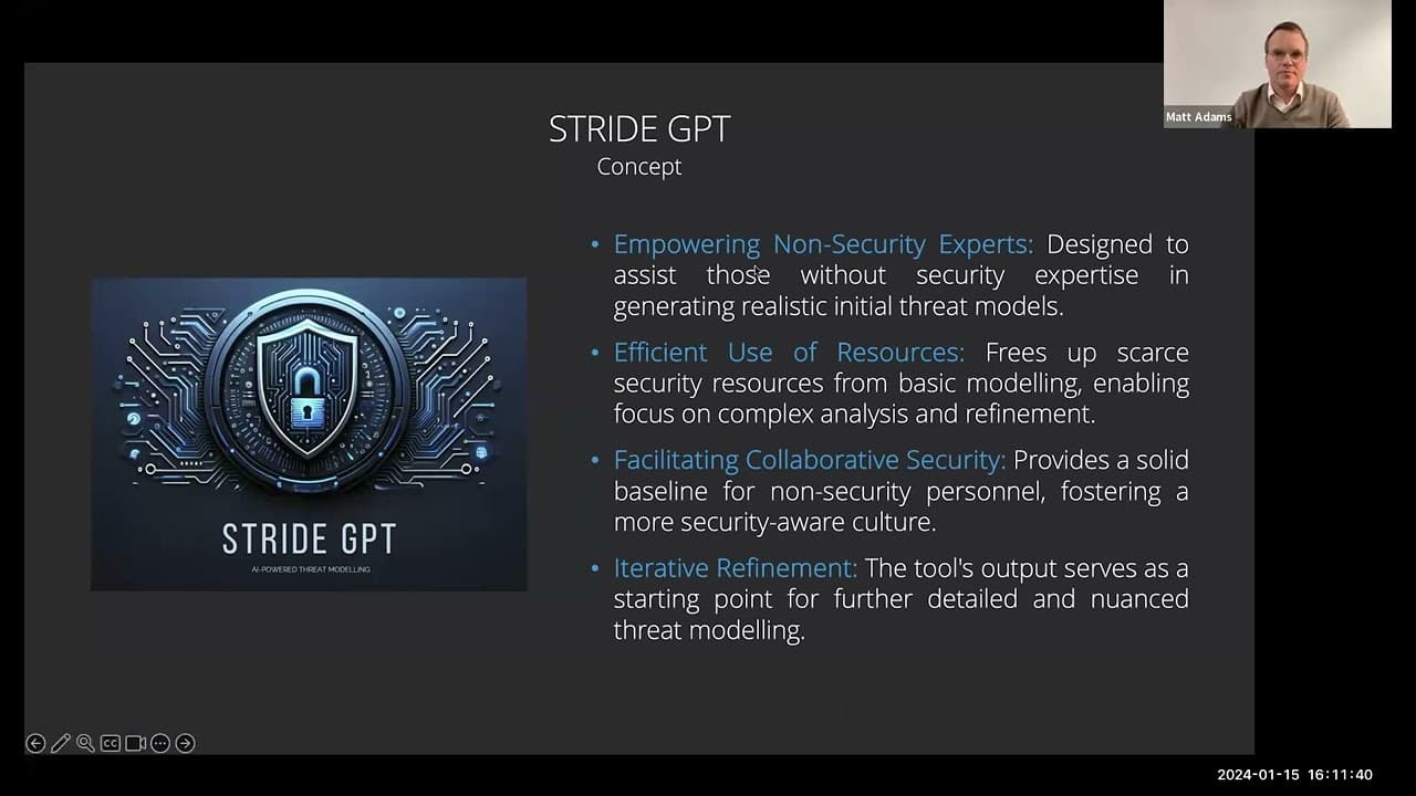 STRIDE GPT 演讲封面