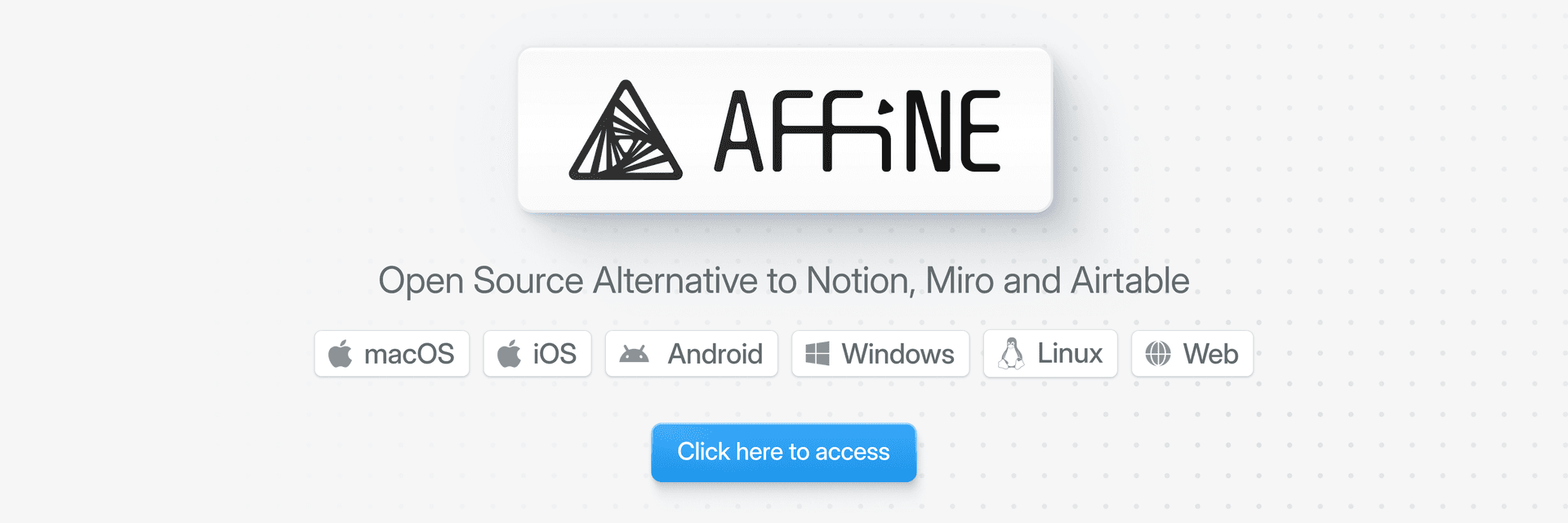 AFFiNE 官方产品图